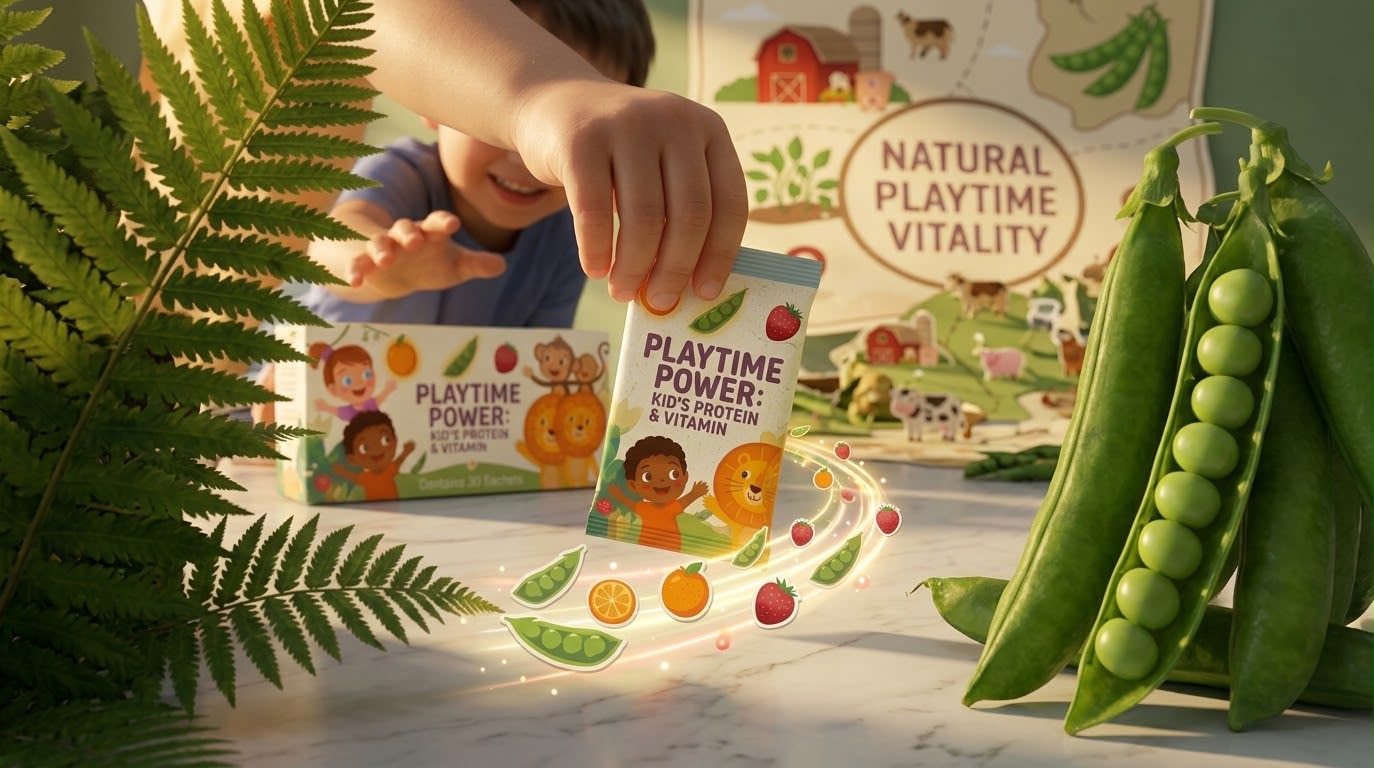 Child with sachet